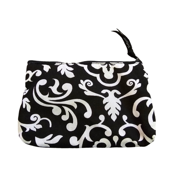 Thirty-one Grey Parisian Pop Mini Zipper Pouch/Wristlet Retired - Picture 4 of 8